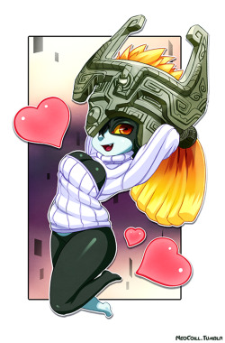 risax:  neocoill:  Keyhole sweater Midna, it had to be done. Visit my gallery!  Fucking Midna in a keyhole sweater! Yuss!  &lt;3 //w// &lt;3