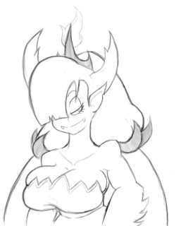 risax: parasitesofrapture:  Hekapoo Might color this one, came out better than expected.  @lucianite0 
