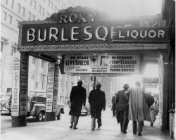 allthingscle:  Vintage photo dated from 1958, featuring the marquee of Cleveland’s &lsquo;ROXY Theatre&rsquo;..  