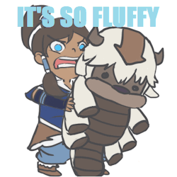 toastytofu:  So i made a little gif of Korra with Plushie Appa. sdfhsdfs plushie appa reminded me of the fat unicorn from Despicable Me…and this came from it. I made a sped up version cus it’s funny lol for those who don’t know, this is a spoof