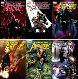thebendisageofcomics:  New Avengers Volume 1 Cover Gallery (2004-2010)