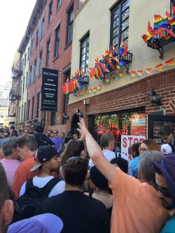 micdotcom:  micdotcom:  Just a few photos from the vigil for the victims of the Pulse nightclub shooting happening this evening at the historic Stonewall Inn NYC.   Few more: