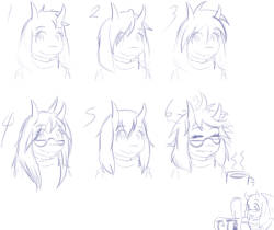 many face (hair?) of toriel