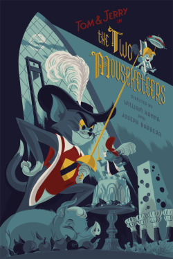 warnerbrothersforever:  geekynerfherder:  Mondo are releasing a set of Hanna Barbera prints featuring Tom &amp; Jerry by Anne Benjamin, Yogi Bear by Andrew Kolb, The Flintstones by Dave Perillo, Jonny Quest by Matthew Woodson and Hong Kong Phooey