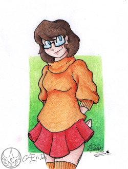 Traditional request for @mr-anonypony “How about a bit thicker Velma of the Scooby doo fame, being her cute/nerdy self. Fully clothed of course. “ And gotta admit, from the Scooby Doo gang Velma has always been my favourite :)Aaaaand I forgot how