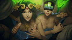 sfmreddoe:  Palutena and DJ Sona stumbled into a group of friends Additional Links: mp4 | webmThis animation was a patreon reward for AnonComm. This two models had quite a few technical problems (most of which are still unsolved), but im glad we could