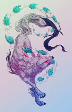 soulwithin465:  Sketched this a couple weeks ago. Been meaning to make Okami fanart for quite a few years now. So satisfying to finally start!