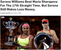 bitterbitchclubpresident:  brown-brown:  khaleesibeyonce:teeoht:  thechanelmuse:  thechanelmuse:Serena Williams crushed Maria Sharapova in the semi-finals of Wimbledon on Thursday. The 6-2, 6-4 thrashing was Williams the seventeenth straight victory over