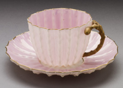 aleyma:  Ott and Brewer, Cactus blossom teacup and saucer, c.1883-90 (source).