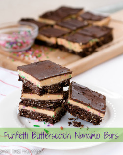 in-my-mouth:  Funfetti Butterscotch Nanaimo