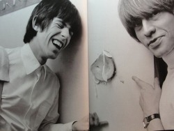 keef&mdash;richards:  rolloroberson:  Keith and Brian have a laugh over sandwich art.  keith laughing gives me hope for the world