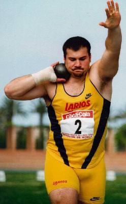 herofiend1983:  How to stay warm on a cold winter’s night….  Hot men like former Olympic Shotputter Manuel Martinez of Spain! Check out my new tumblr page “Facial Hair Fetish”…. Where the men are separated from the boys!  