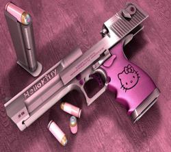 kelleyprincess55:  I want this gun  Babe, do you need a Hello Kitty .50 cal Desert Eagle?