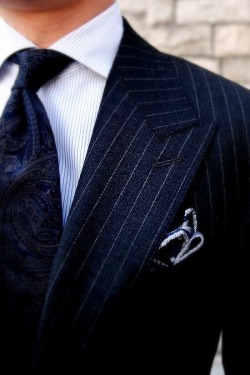 gentlemansessentials:  Pinstripe  Gentleman’s Essentials 