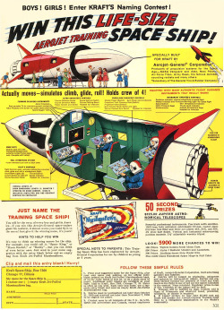modernizor:  James Vaughan   1959 … marshmallow space-ship!  