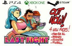 lastmancomics:  YAY! Today Lastfight, our game adapted from Lastman, is available on PS4 and Xbox One, in addition of steam! Please check it out if you like throwing stuff at your friends! 