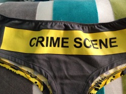 faux-iarty:  Guys ignore the fact that I’m posting a picture of the new pants I bought (but hey at least I’m not wearing them) but John totally needs to buy a pair of these to wear for Sherlock. Sure, red pants Monday. But Crime Scene pants Tuesday