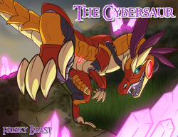 frisky-beast:  Frisky Beast is proud to present the Mechanical Animal 3.0, better known as The Cybersaur! This streamlined, futuristic creature was designed by Hebeni and sculpted for production by Video! Available in four sizes, it features a gently