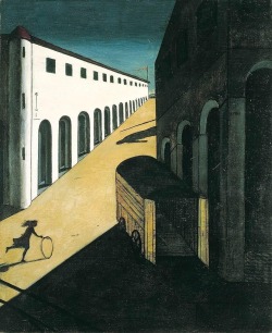 tierradentro:  “The Melancholy and Misery of a Street”, 1914, Giorgio de Chirico. 