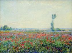 lonequixote:  Poppy Field ~ Claude Monet