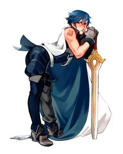 hoursago:i wanted to do a really nice new fire emblem print for katsu but i worked myself up too much and couldn’t think of anything… next time…… instead here is the chrom figure of my dreams. based on The Tharja Figure You Know The One