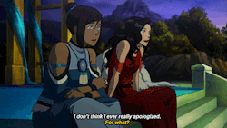 benditlikekorra:    What I want to know is, at what point did Korra let down her hair?