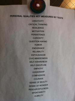 breannewilliamson:  You are more than your test score.  
