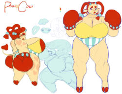 cocoaechinoderm:  so we have a star sheep now a heart cow! her name is Powcow and she is udderly vicious 