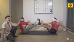 bugheadiplier:  MARK AND TYLER NAILED THOSE YOGA POSES!!! @markiplier From “Blindfold Friend Yoga” 