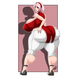 oki-doki-oppai:    Full resolution file available on Patreon at the end of the month! : www.patreon.com/okioppai and many other rewards!!!!A art trade for hocuspukeus Sakura with a bit of growth =v= 