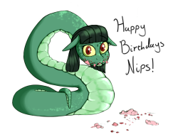 I never drew a snake before, but I tried. Hope it was a good one, dude!