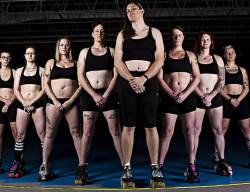whiskey-and-ink:micdotcom:These bad ass derby photos are shattering stereotypes about female athletes A healthy body is a strong body. That’s the message behind Cory Layman’s “Body by Derby” project, an inspiring collection of images of roller