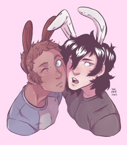 onesmolhurt:  “Shiro, I’m going to kill you.” Happy Easter!!! :D  