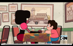 witchy-kitty:  OMG THE PICTURE IN THE CORNER HAS RUBY IN IT. DO YOU KNOW WHAT THIS MEANS? RUBY KNOWS HOW TO MAKE PIZZA. head canon accepted.