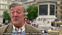 misshorrorshow-of-midgard:   Ladies, gents and non-binaries: Stephen Fry, man who possesses the most common sense of any human on earth.   Love Stephen Fry