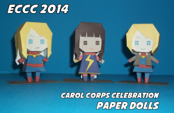 kellysue:  fymarvelcrafts:  In honor of the Carol Corps Celebration, as well as all the Kamala Korps and Carol Corps goodness that took place at ECCC this year, I designed a Kamala Khan a.k.a. Ms. Marvel paper doll to go along with last year’s Captain