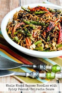 foodffs:  WHOLE WHEAT SESAME NOODLES WITH SPICY PEANUT-SRIRACHA SAUCEFollow for recipesIs this how you roll?