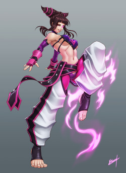 karosu-maker:  Juri from Street Fighter IV Commissioned fanart. You can check for more on my DeviantArt gallery: DeviantArt: http://karosu-maker.deviantart.com/ Support me on Patreon! Patreon: https://www.patreon.com/karosu Find past patreon rewards on