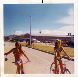superseventies:  Girls on bicycles, summer 1972