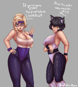 aestheticc-meme:  PHY-SI-CALy’all thought I wouldn’t put the MILFs in workout clothes??btw watched the music video for the song recently and I DO NOT remember it being like that…HDs over at the serverino