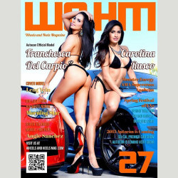 New issue of #wheelsandheelsmag is available now!! . Stunning and sexy Franchesca DC @franchescadc #franchescadc @thediamonddozen and Carolina Rusco @carolinarusco our #covermodel.  Yay!!  Check out the Web to see more info!!  #swimsuit #gorgeous #stunnin