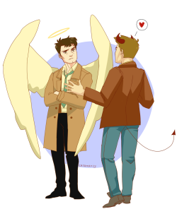 casamancy:   anon: Hi! Do you think you could draw some destiel? Thanks!  i have no idea how this happened  