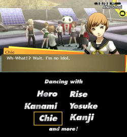 The Origin of Persona 4 Dancing All Night Tempting fate is never a good idea, because fate has notoriously poor self-control.