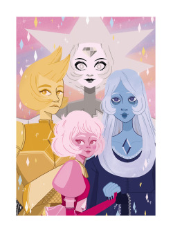 panpeekaboo:    ★  For our Starlight  ★   White Diamond, Yellow Diamond, Blue Diamond and Pink Diamond from Steven Universe (my favorite cartoon of all time!) Wich is your favorite Diamond ? Me it’s Blue! 