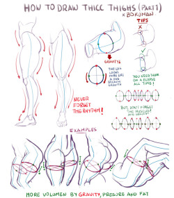 bokuman: How to draw thicc thighs! part 1 #tutorial #art #sketch 