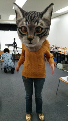 bobbycaputo:    Art Students in Japan Made a Giant Cat Head and it’s Glorious  