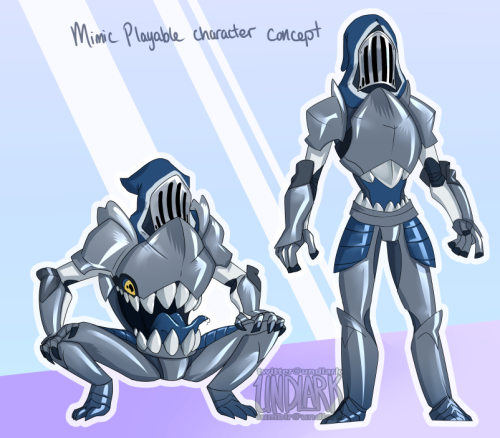 undlark:  Forgot to throw these up here! I wanted to play around with designing a playable Mimic for D&amp;D and started having fun with a mimic taking the shape of clothing or armor.