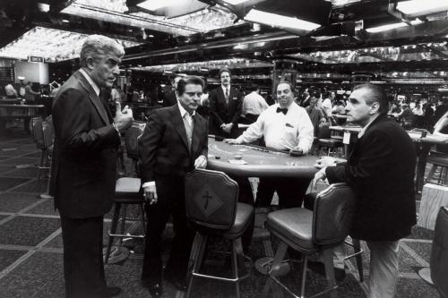 blackros78:  Frank Vincent, Joe Pesci and Martin Scorsese on the set of Casino (1995)  