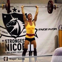 girlswhodocrossfit:  Repost from @ager_bomb via @igrepost_app, #TBT qualifying for the American Open and Nationals for Weightlifting. PRs feel so good, especially when they come when you reeeeeeally need EM! Going back to Ohioooo this weekend to teach