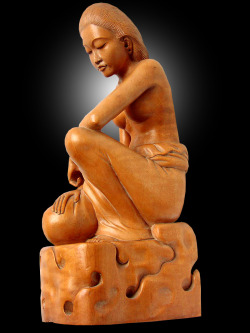 arjuna-vallabha:  Balinese woman sculpture 